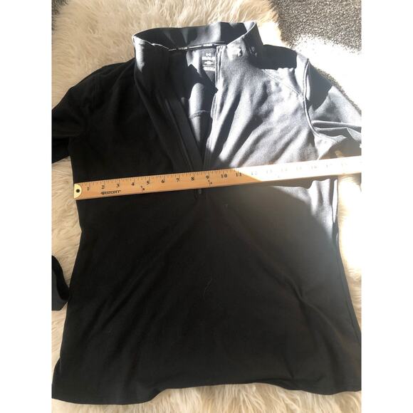 Womens Under Armour Run Pullover Jacket 1/4 Zip Fitted Black Medium MM - Picture 3 of 8